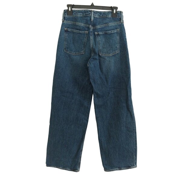 Old Navy Extra High Waisted Sky Hi Wide Leg Jeans Size 2P Excellent Condition - Picture 7 of 12